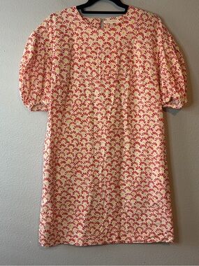 Ann Mashburn puff-sleeve shift dress